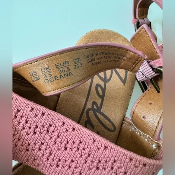 Zodiac Oceana Wedge Sandals with Leather and Fabric Woven Straps - Picture 2 of 7